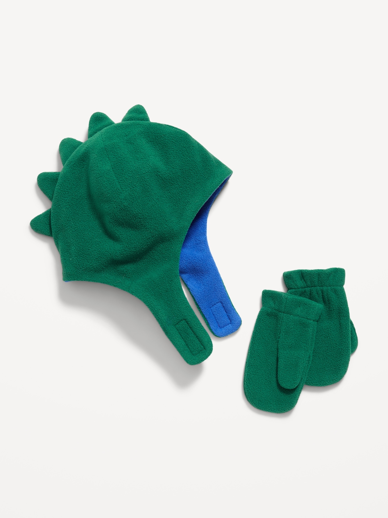 Dino Trapper Hat and Mittens Set for Toddler Boys