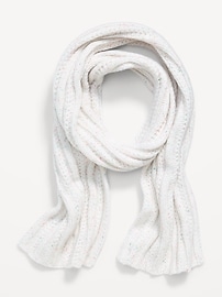 Image number 2 showing, Chunky Cable Knit Scarf