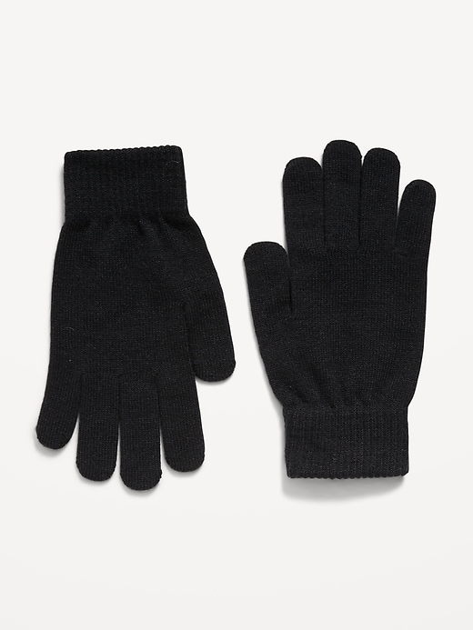 Image number 1 showing, Knit Gloves for Girls