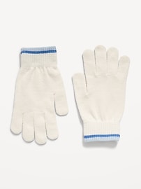 Image number 1 showing, Knit Gloves for Girls