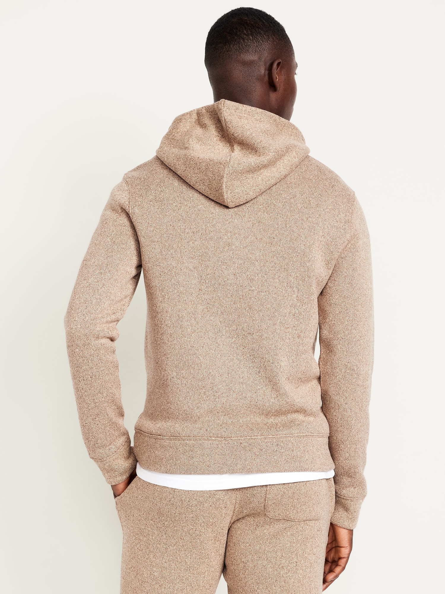Fleece-Knit Pullover Hoodie