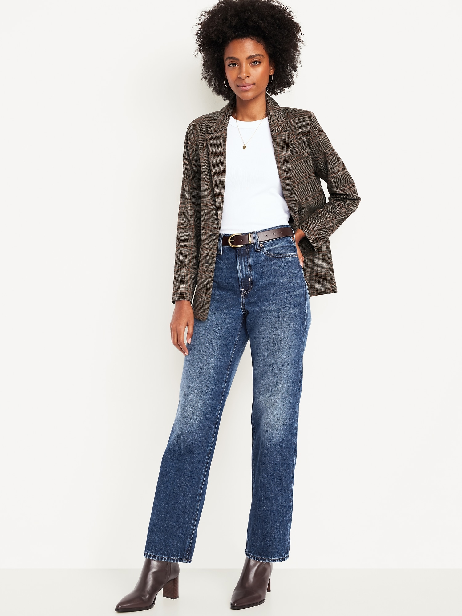 High-Waisted OG Rigid Loose Jeans