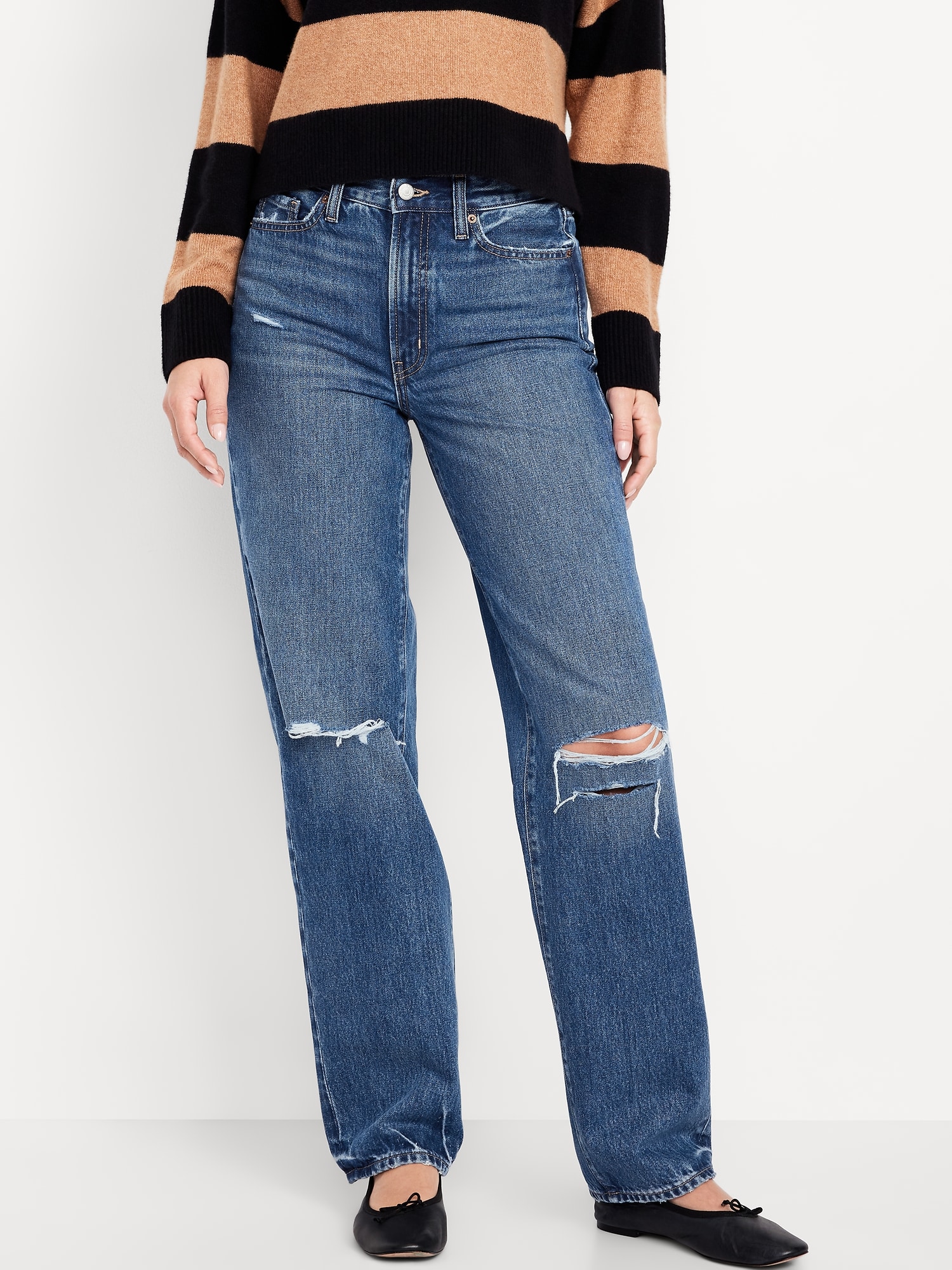 High-Waisted OG Rigid Loose Jeans