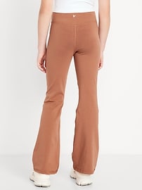 Image number 2 showing, High-Waisted PowerChill Crossover Flared Leggings for Girls