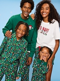 Image number 4 showing, Old Navy x Disney Gender-Neutral Button-Front Graphic Pajama Set for Kids