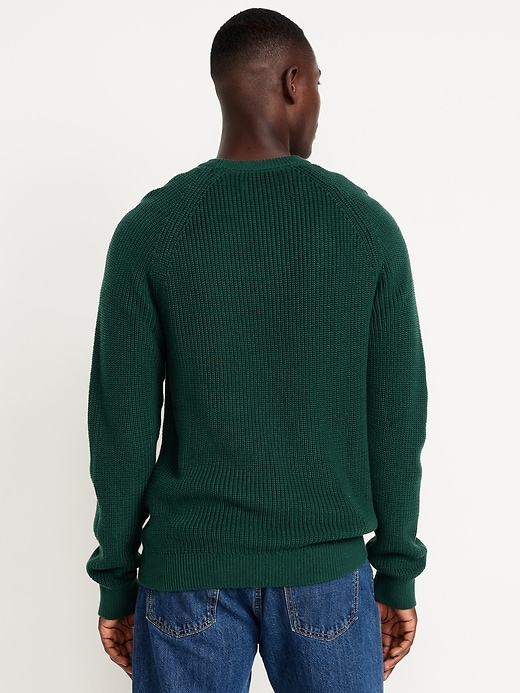 Image number 2 showing, Crew-Neck Shaker-Stitch Sweater