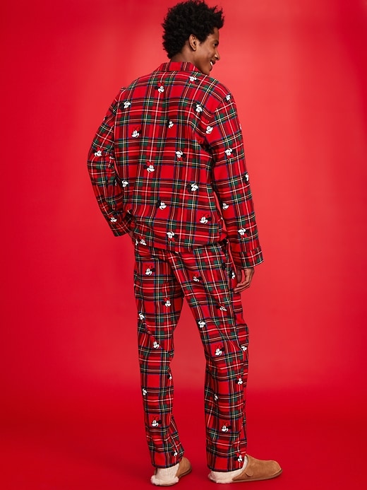 Image number 2 showing, Old Navy x Disney Mickey Mouse & Friends Printed Flannel Pajama Set for Men