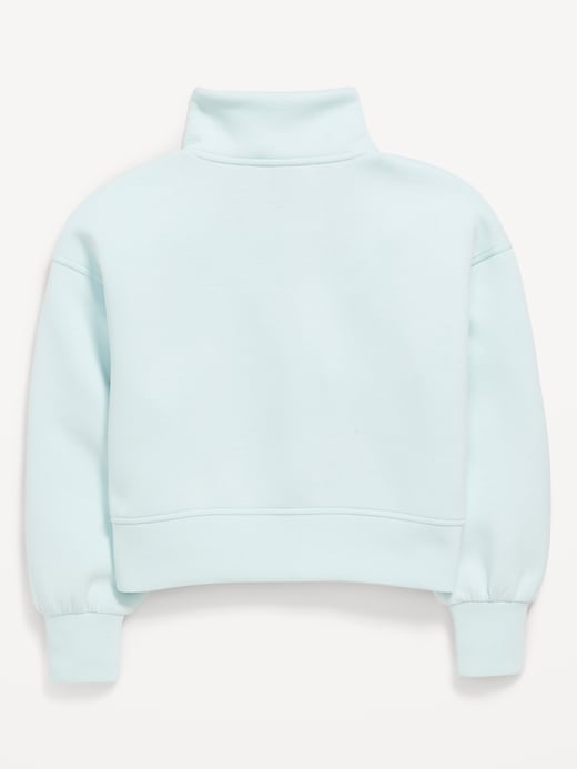 Image number 4 showing, Half-Zip Bounce Fleece Pullover Sweatshirt for Girls
