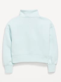 Image number 4 showing, Half-Zip Bounce Fleece Pullover Sweatshirt for Girls
