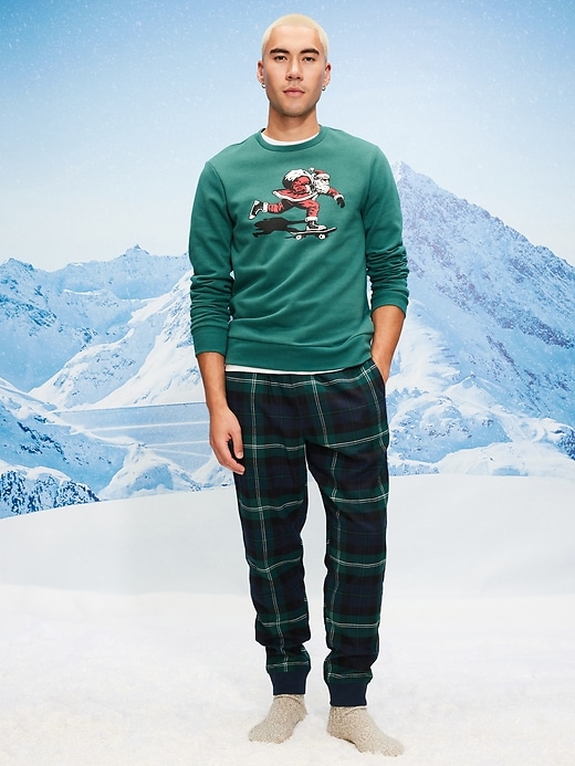 Image number 3 showing, Flannel Pajama Joggers for Men