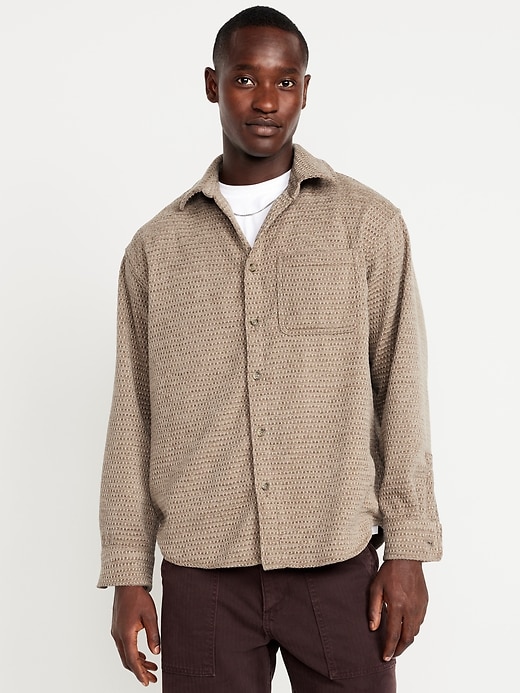 Image number 1 showing, Oversized Button-Down Pocket Shirt