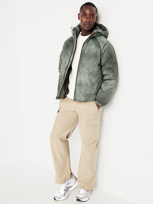 Image number 3 showing, Oversized Water-Resistant Hooded Puffer Jacket
