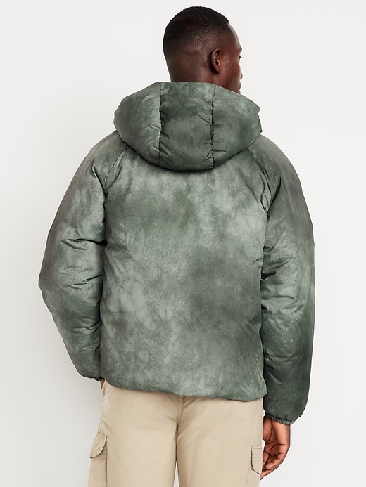 Image number 2 showing, Oversized Water-Resistant Hooded Puffer Jacket