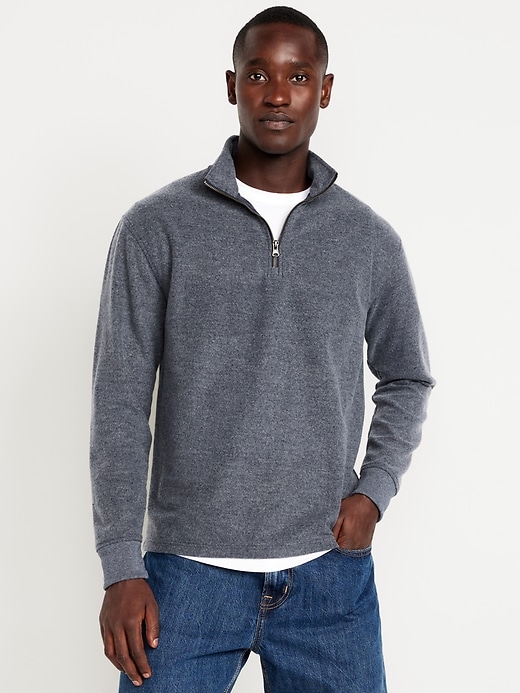 Image number 1 showing, Quarter-Zip Fleece Pullover