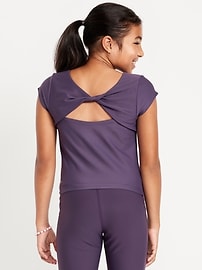 Image number 2 showing, PowerSoft Fitted Twist Back Top for Girls