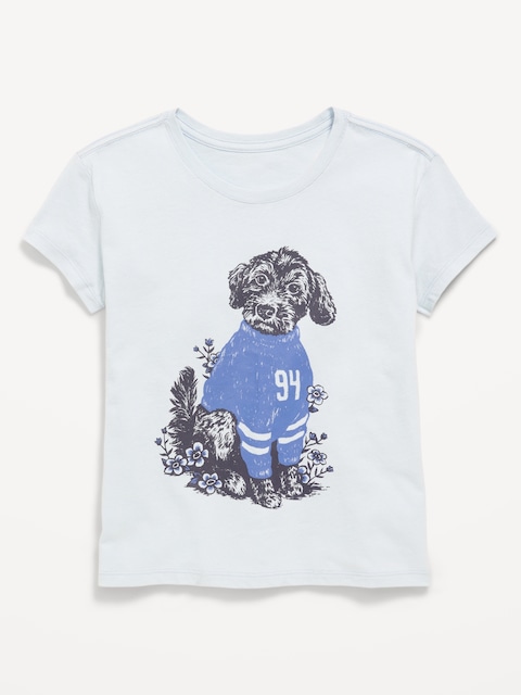 Short-Sleeve Graphic T-Shirt for Girls - Rock Pool