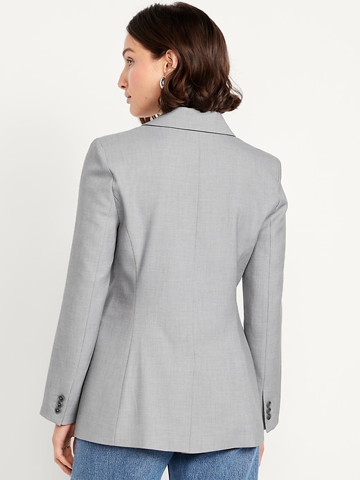 Image number 2 showing, Fitted Button-Front Blazer