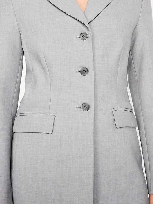Image number 4 showing, Fitted Button-Front Blazer