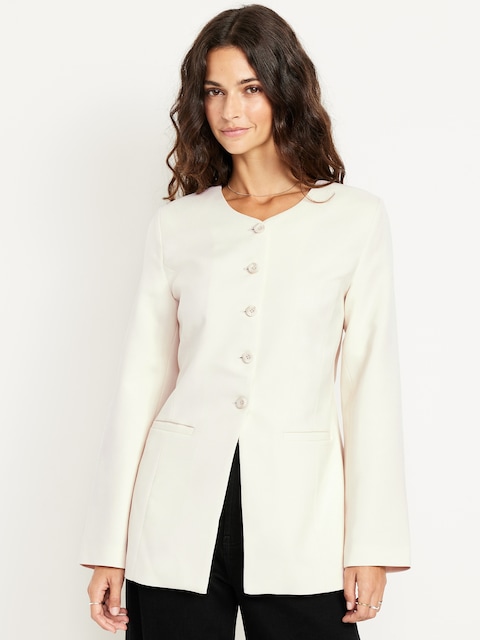 Fitted Long Blazer
