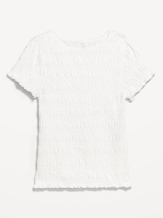 Image number 4 showing, Slit-Neck Smocked Top