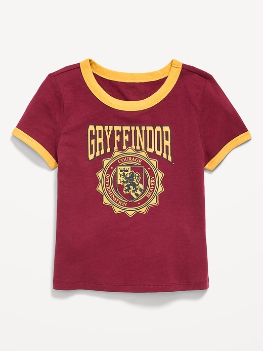 Image number 1 showing, Harry Potter™ Fitted Graphic Ringer T-Shirt for Girls