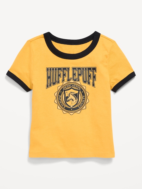 Harry Potter™ Fitted Graphic Ringer T-Shirt for Girls - Nectar Gold