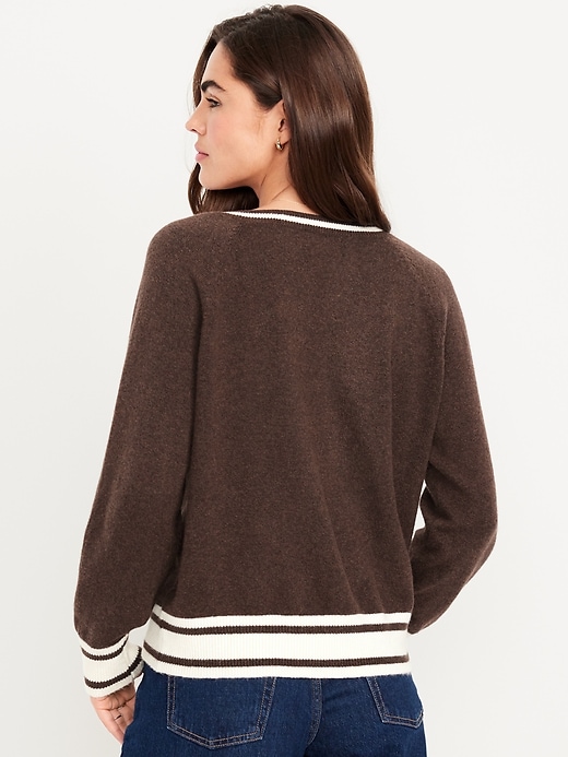 Image number 2 showing, SoSoft Loose V-Neck Sweater