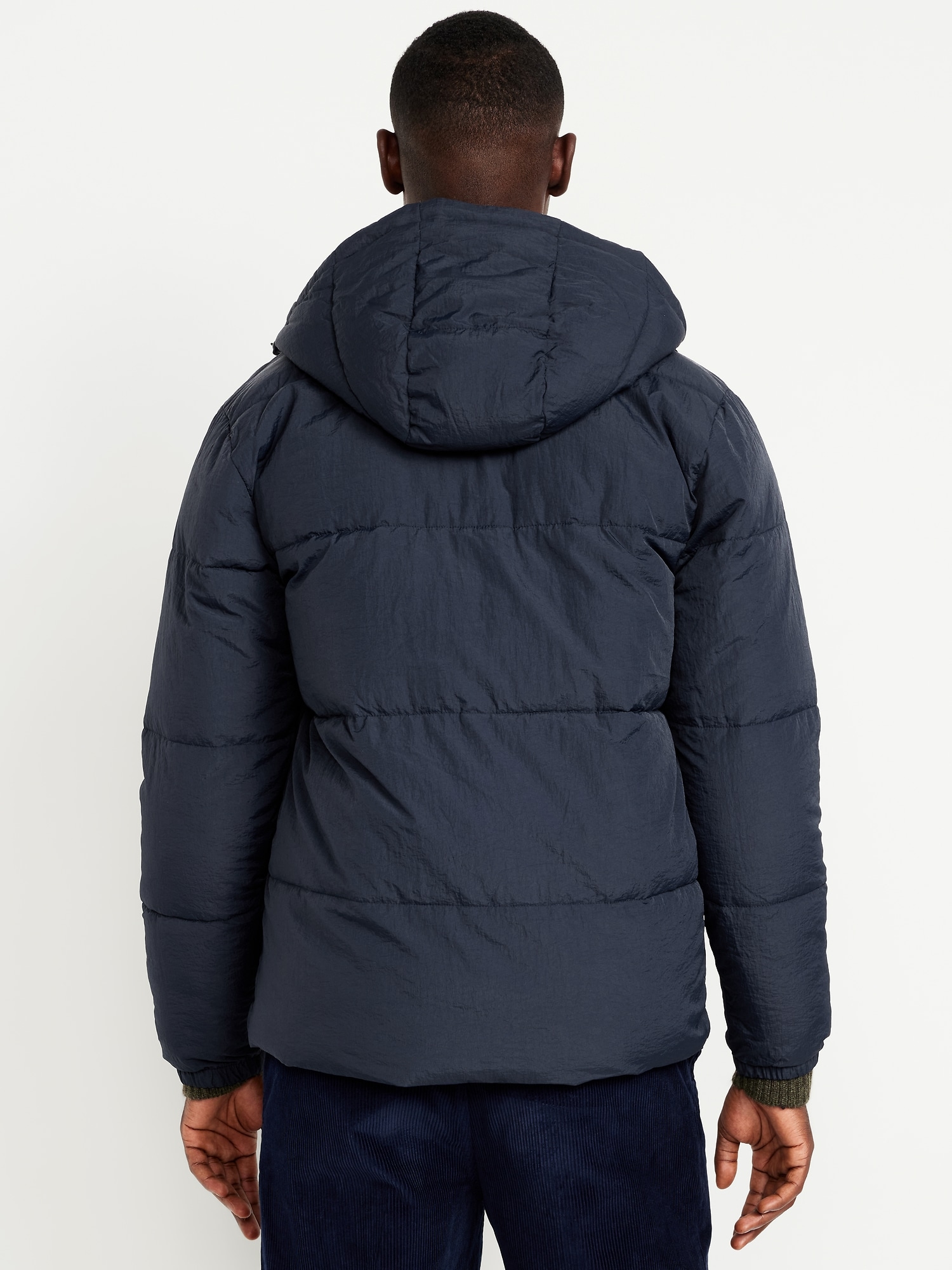 Water-Resistant Hooded Puffer Jacket