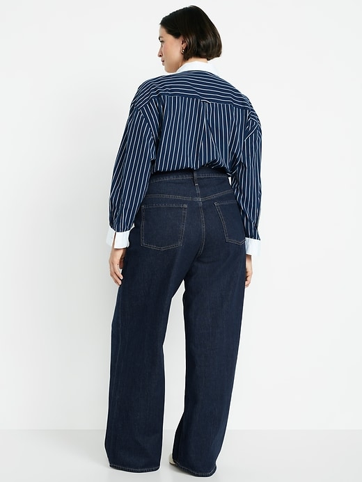 Image number 8 showing, Mid-Rise Slouchy Wide-Leg Jeans