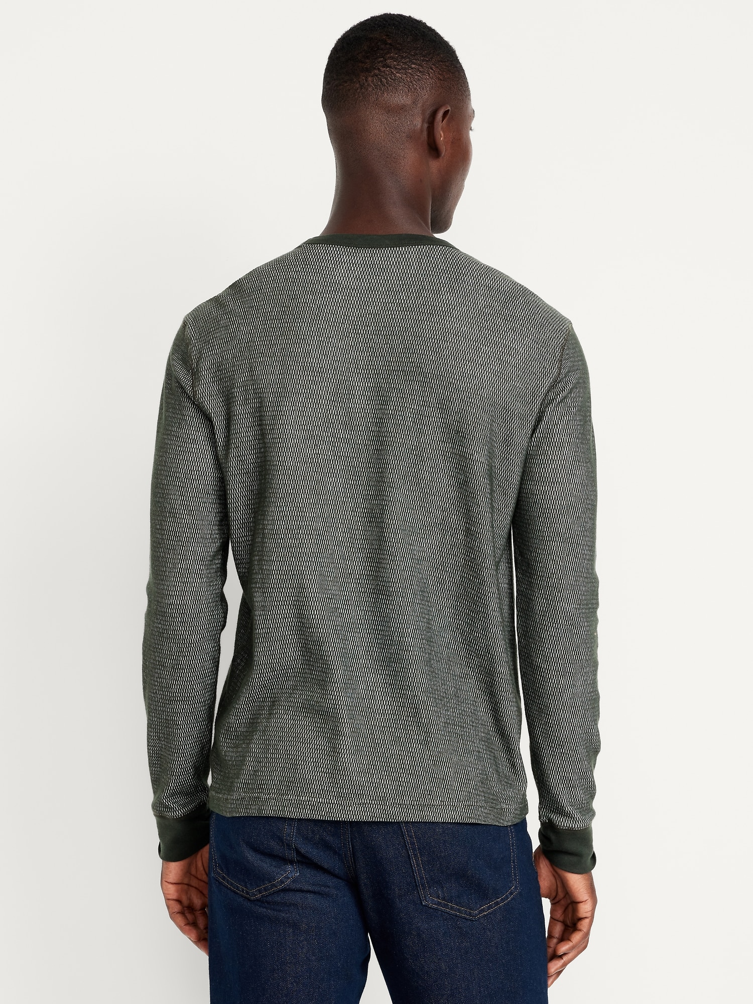 Crew-Neck Waffle T-Shirt