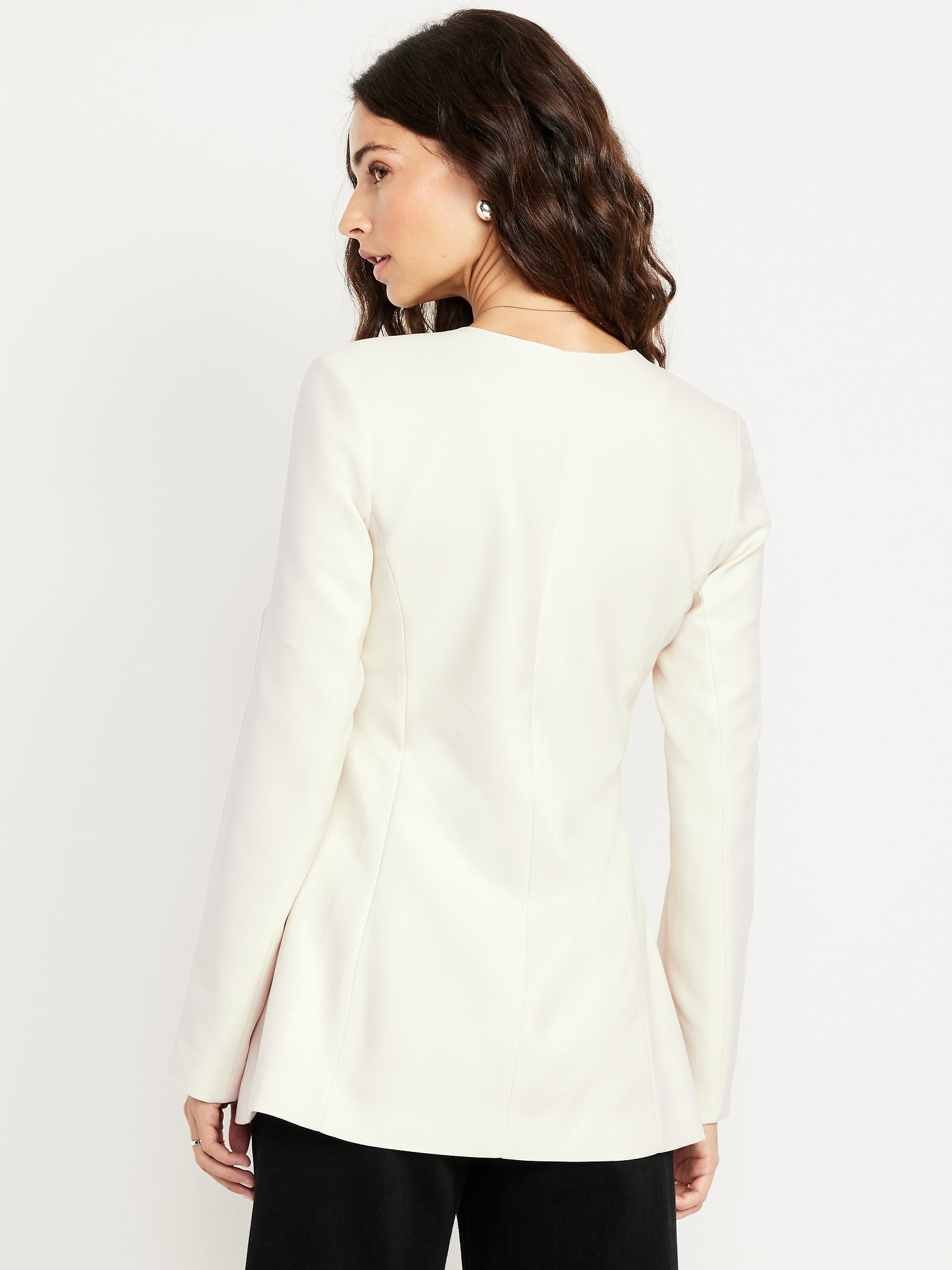 Fitted Long Blazer