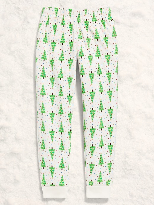 Image number 1 showing, Gender-Neutral Microfleece Jogger Pajama Pants for Kids