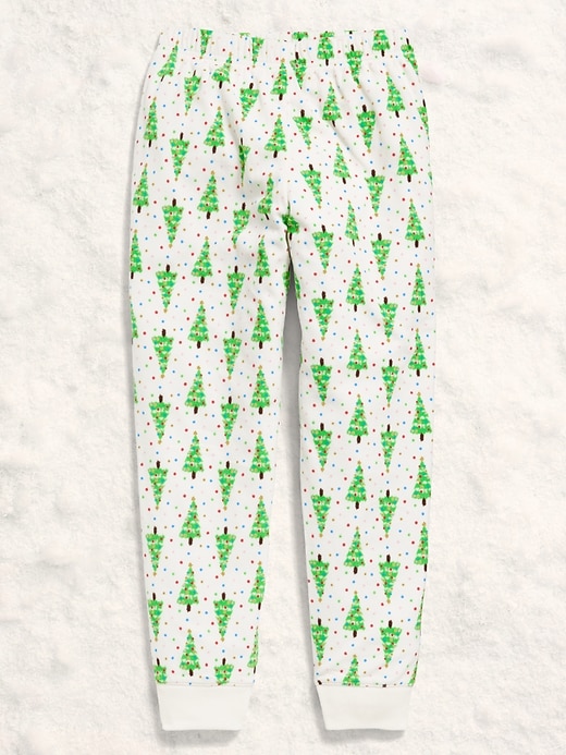 Image number 3 showing, Gender-Neutral Microfleece Jogger Pajama Pants for Kids