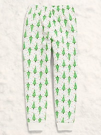 Image number 3 showing, Gender-Neutral Microfleece Jogger Pajama Pants for Kids
