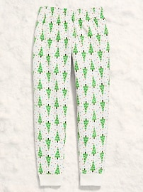 Image number 2 showing, Gender-Neutral Microfleece Jogger Pajama Pants for Kids