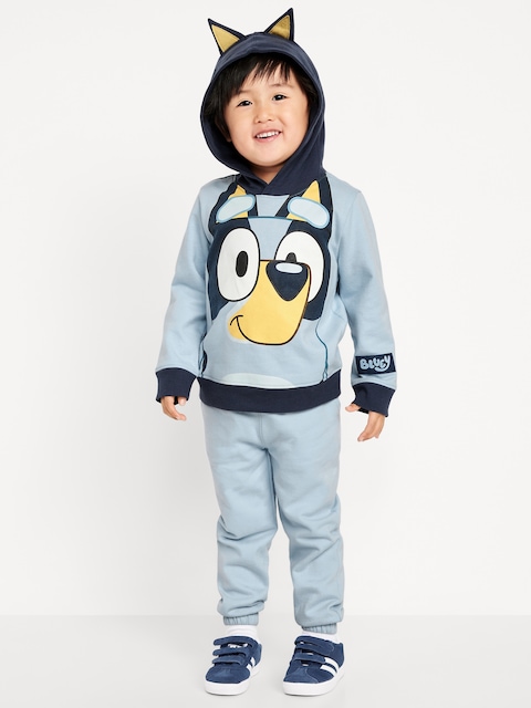 Bluey™ Unisex Graphic Pullover Hoodie and Jogger Sweatpants Set for Toddler - Rock Pool
