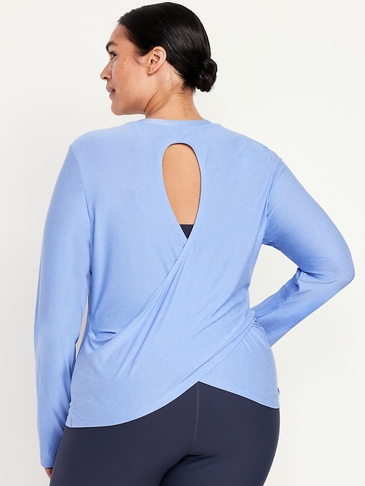 Image number 8 showing, CloudMotion Keyhole Wrap Back Top