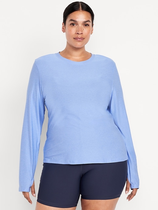 Image number 7 showing, CloudMotion Keyhole Wrap Back Top
