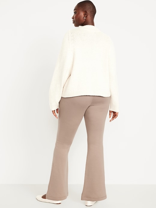 Image number 5 showing, High-Waisted Fleece-Lined Flared Leggings