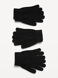 Image number 2 showing, Knit Gloves 3-Pack for Women
