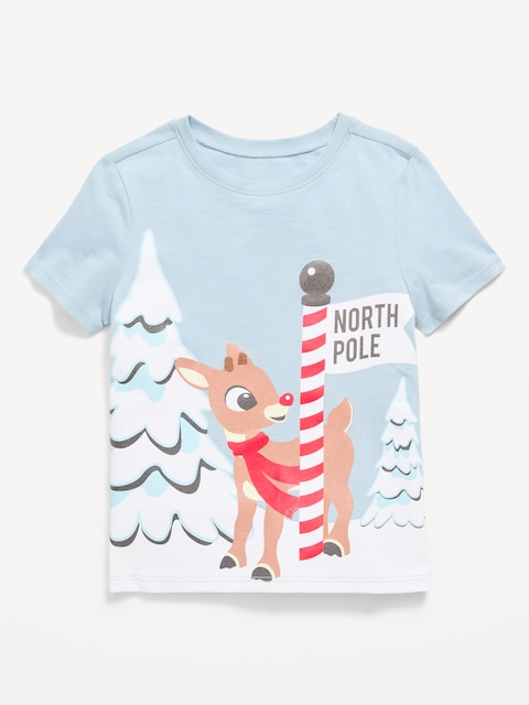 Rudolph The Red Nosed Reindeer™ Unisex Graphic T-Shirt for Toddler - Rudolph (Light Blue)