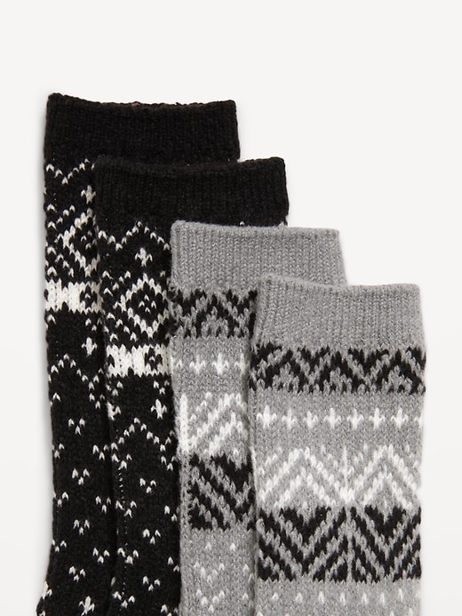 Image number 2 showing, Fair Isle Crew Socks 2-Pack for Women