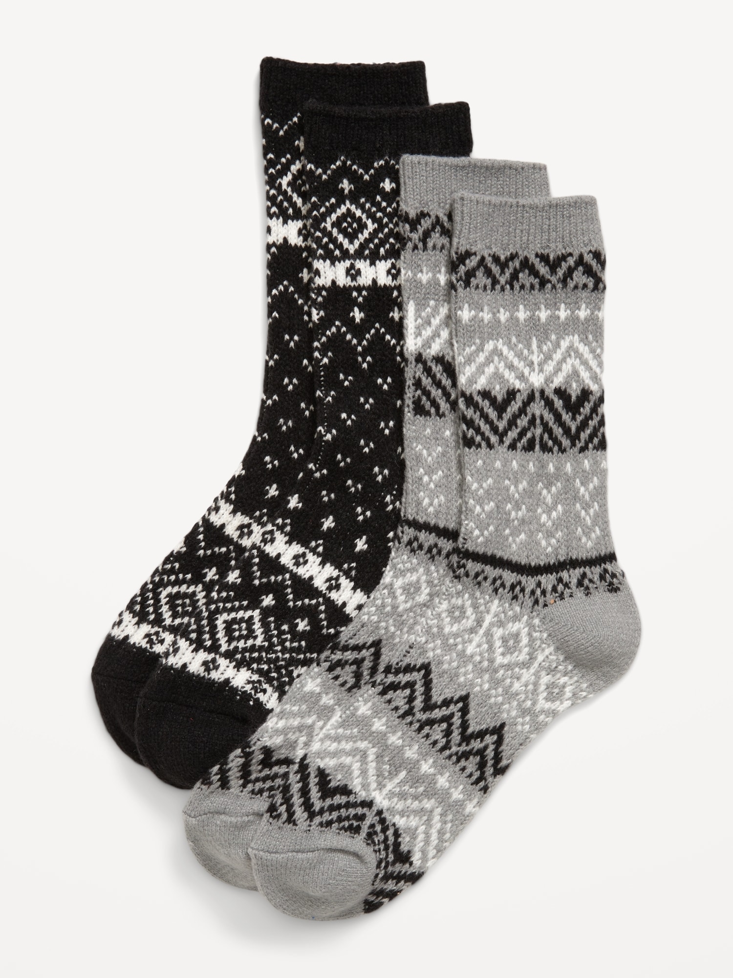 Fair Isle Crew Socks 2-Pack for Women