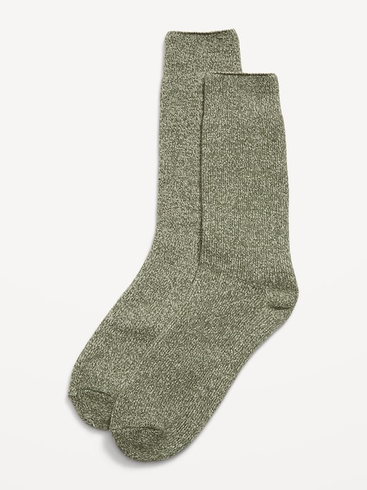 Image number 1 showing, Cozy-Lined Crew Socks for Men