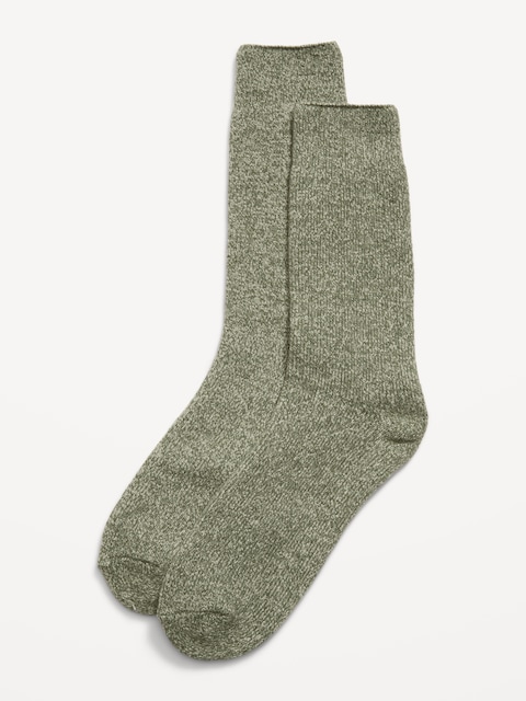 Cozy-Lined Crew Socks for Men - Moss Landing