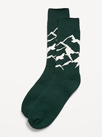 Image number 1 showing, Cozy-Lined Crew Socks for Men