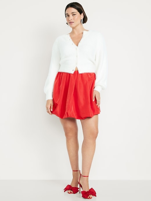 Image number 4 showing, Taffeta Bubble Mini Skirt