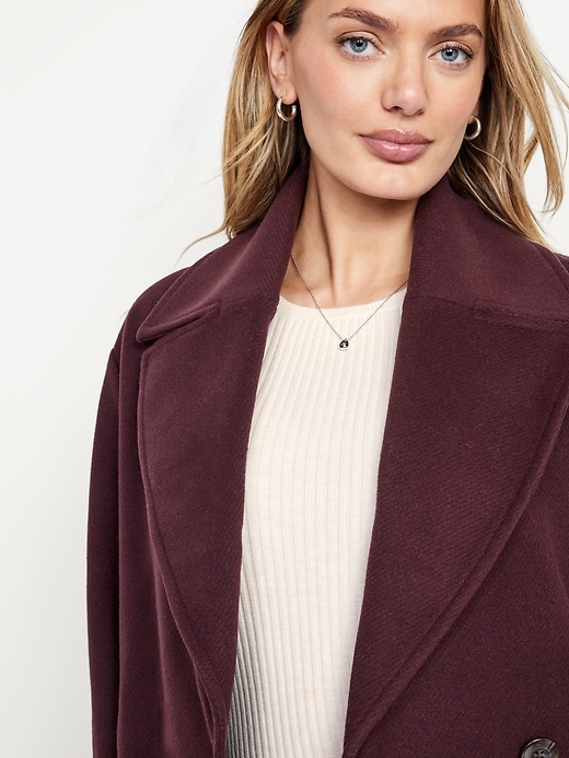 Image number 4 showing, Oversized Twill Overcoat