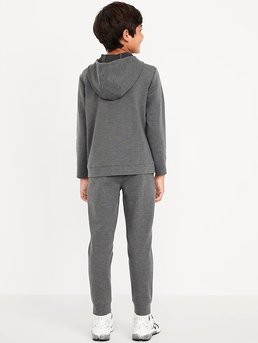 Dynamic Fleece Zip-Front Hoodie and Joggers Set for Boys