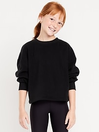 Image number 1 showing, Long-Sleeve Microfleece Top for Girls